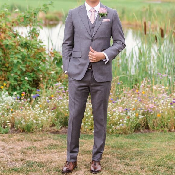 Custom 3-Piece Grey Suit by Modello Bespoke – Lazori Collection - Picture 9 of 12